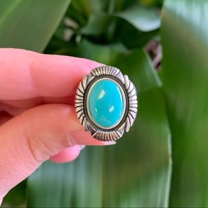 Sterling silver and turquoise ring | size 6